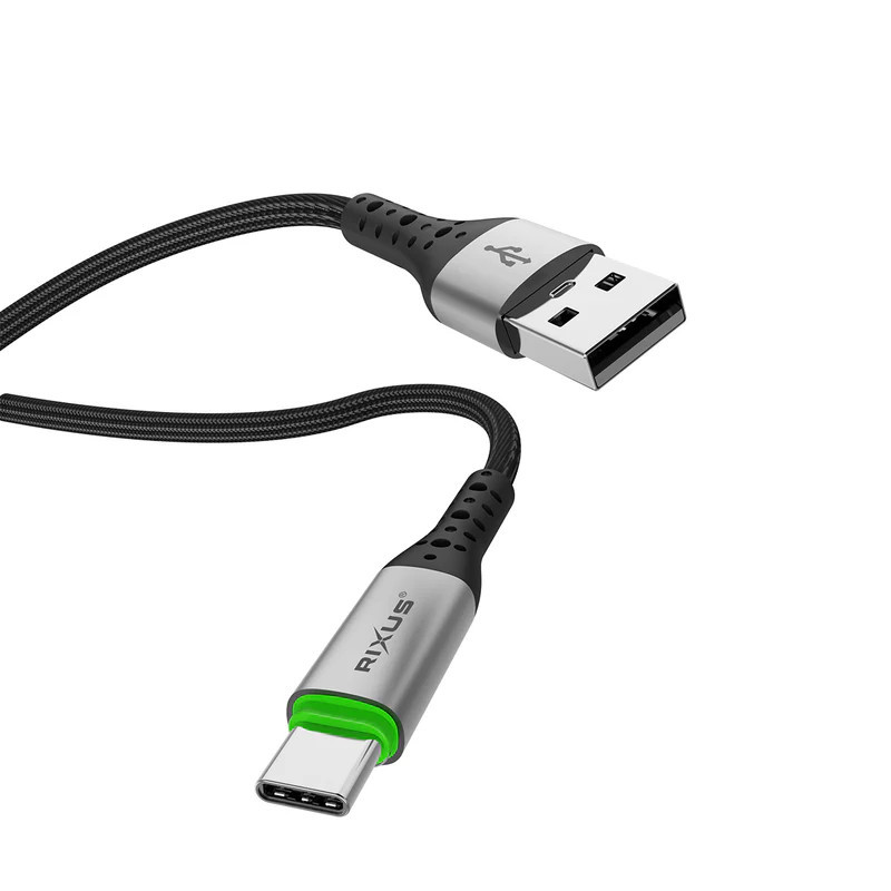 RIXUS Cabo Auto Disconnect USB-A para USB-C