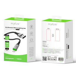 RIXUS Cabo Auto Disconnect USB-A para Lightning