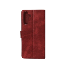 CAPA BOOKCASE RIXUS PARA SAMSUNG GALAXY A54 5G A546B VERMELHO ESCURO