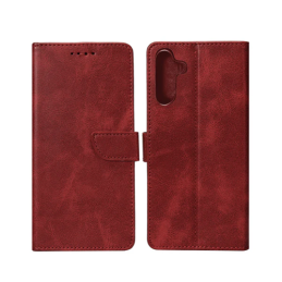 CAPA BOOKCASE RIXUS PARA SAMSUNG GALAXY A54 5G A546B VERMELHO ESCURO