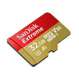 Cartão de Memória SANDISK Extreme microSDHC 32GB UHS-I com adaptador