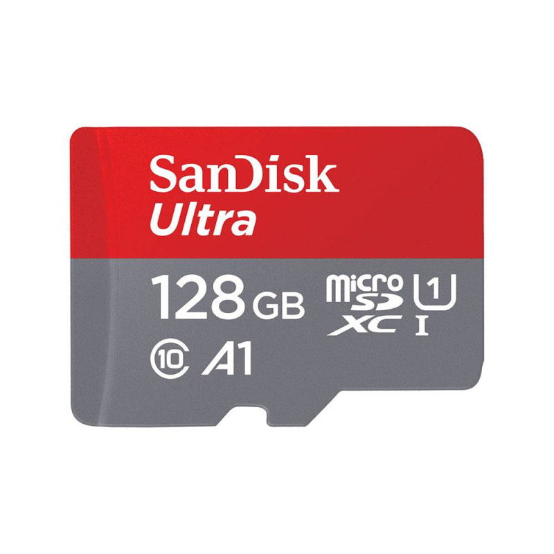 Cartão de Memória SANDISK Ultra microSDXC A1 128GB UHS-I com Adaptador