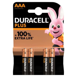 Pilhas DURACELL PLUS 4xAAA LR03 MN2400 1.5V