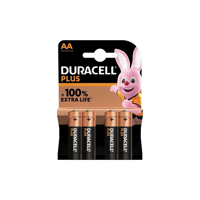 Pilhas DURACELL PLUS 4xAA LR6 MN1500 1.5V