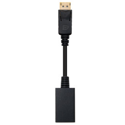 Adaptador de Vídeo Nanocable Displayport macho para HDMI fêmea 15cm