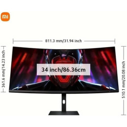 Monitor Curvo XIAOMI G34WQi 4K 180Hz 1ms