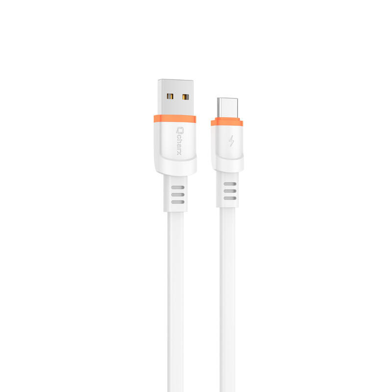 Cabo Qcharx Rome USB-A para USB-C Branco QCHROM2