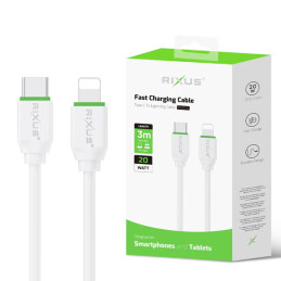 RIXUS Fast Charging Cable USB-C para Lightning RX2017L