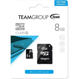 Cartão de Memória MicroSDHC 8GB (Classe 10) - TEAM GROUP