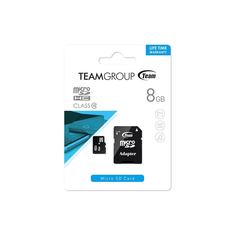 Cartão de Memória MicroSDHC 8GB (Classe 10) - TEAM GROUP