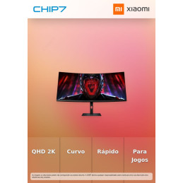 Monitor Gaming Curvo Xiaomi Curved Gaming Monitor G34WQi 34" WQHD 1ms 180Hz - Preto