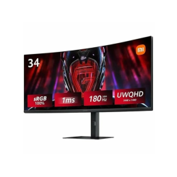Monitor Gaming Curvo Xiaomi Curved Gaming Monitor G34WQi 34" WQHD 1ms 180Hz - Preto