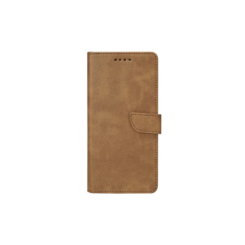 CAPA TIPO BOOKCASE RIXUS PARA SAMSUNG GALAXY A71 A715F CASTANHO CLARO