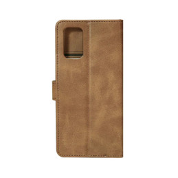 CAPA TIPO BOOKCASE RIXUS PARA SAMSUNG GALAXY A71 A715F CASTANHO CLARO