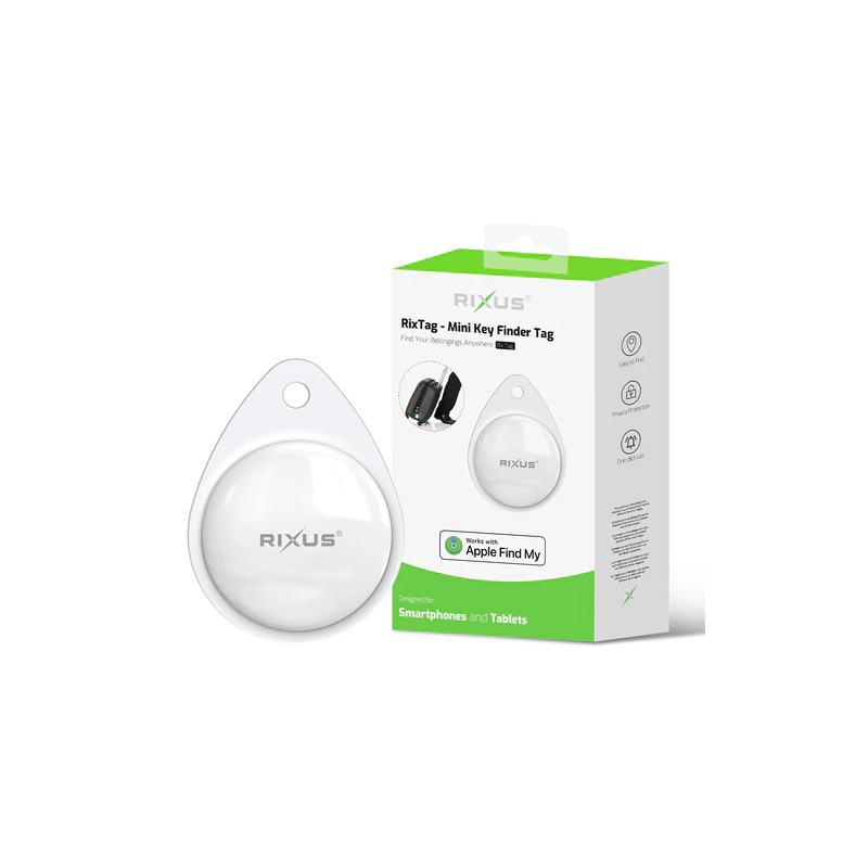 Rixus Rix Tag – Localizador Certificado MFi da Apple - Branco