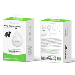 Rixus Rix Tag – Localizador Certificado MFi da Apple - Branco