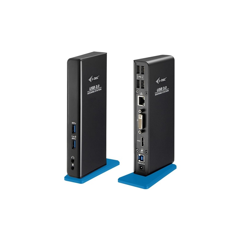 DockingStation USB 3.0 I-Tec 6xUSB 1xUSB Tipo-B 1xRJ45 1xHDMI 1xDVI 2xAudio