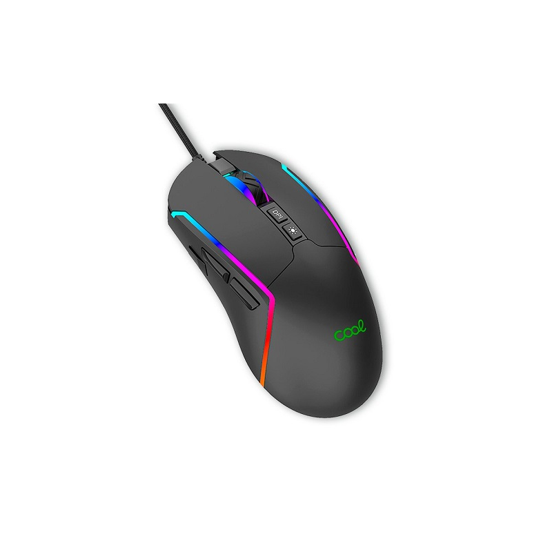 Mouse USB gaming RGB (iluminação) COOL Strip Black