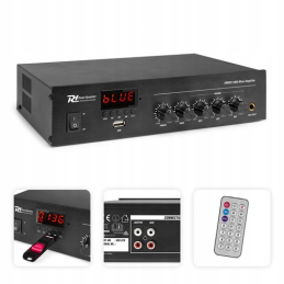 Amplificador 25W RMS (100V) c/ MP3/FM/USB/BLUETOOTH (PDM25) - Power Dynamics