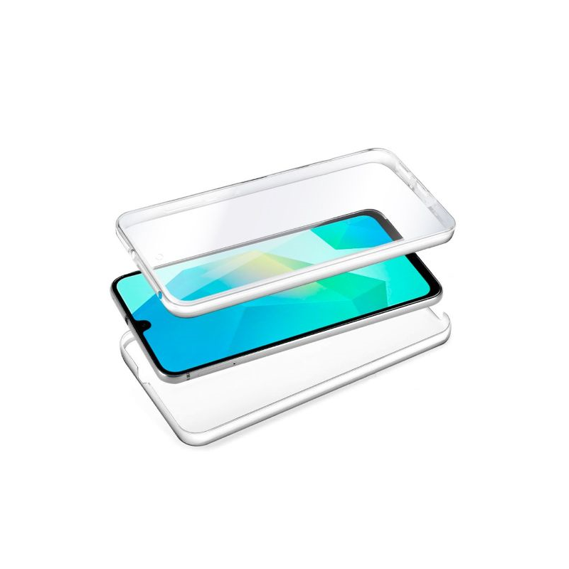 Capa COOL de Silicone 3D para Samsung A165 Galaxy A16 / A16 5G (transparente frente + verso)
