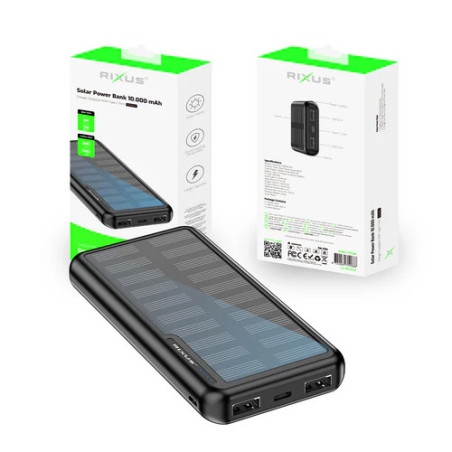 RIXUS Solar Power Bank 10000 mAh RXPB45