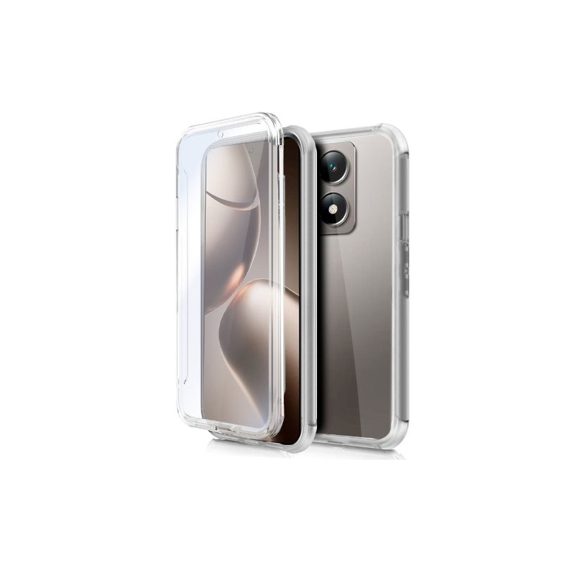 Capa COOL de Silicone 3D para Xiaomi 14T Pro (transparente frente + verso)