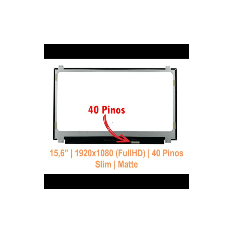 Tela LCD para laptop AUO / BOE / INNOLUX LQ156M1JW03 15,6" FHD (1920x1080) 240Hz IPS Slim 40 pinos (2cm) com encaixe direto na p