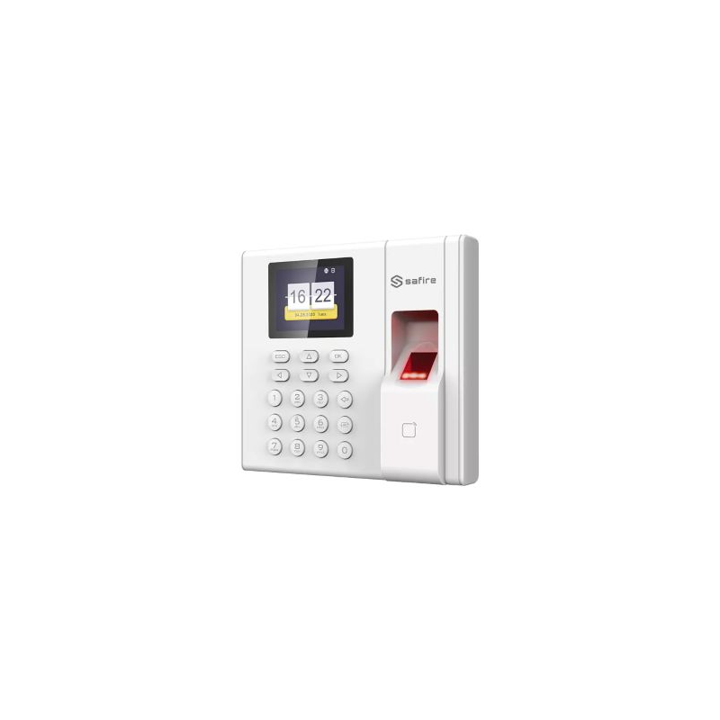 Leitor Biométrico Autónomo de Presença c/ Impressão Digital, Cartão MF e Password - SAFIRE