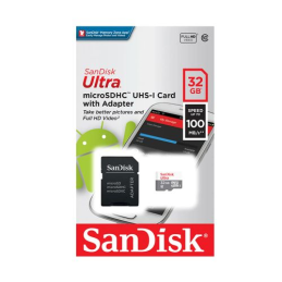 Cartão de Memória Ultra Micro SDHC 32GB + Adaptador - SANDISK