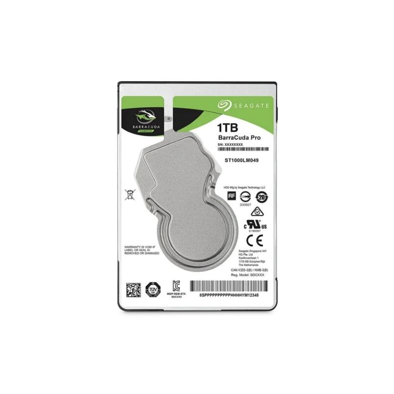 Disco Rígido Seagate BarraCuda 1TB 2.5" SATA III 128MB