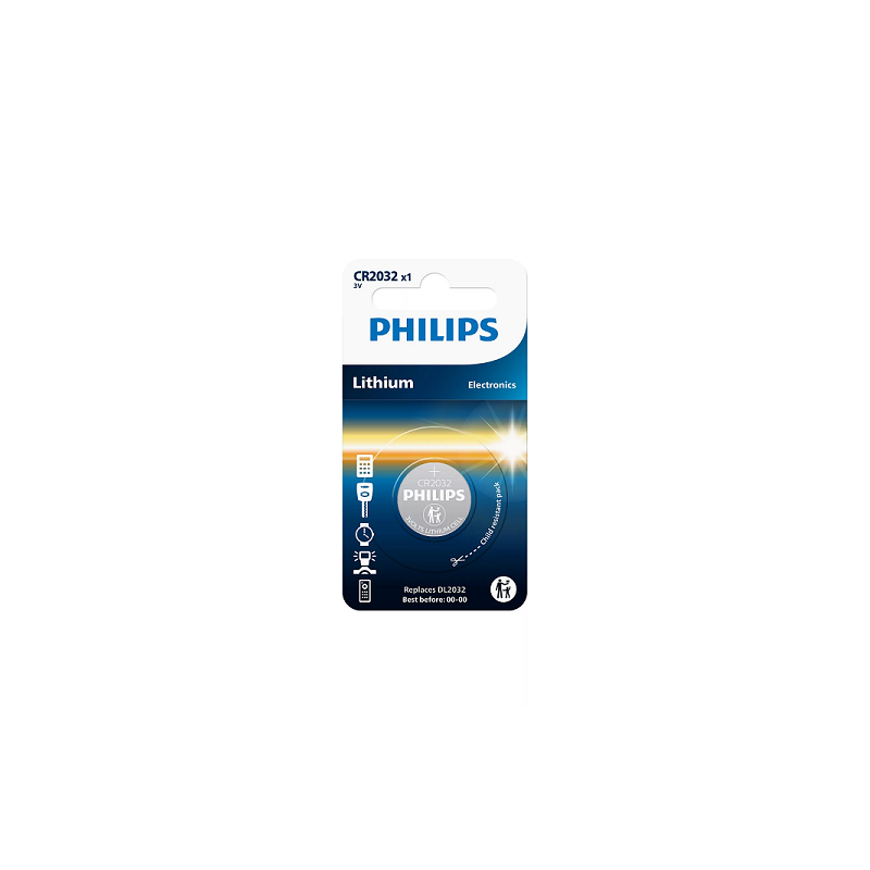 Pilha Lithium 3V Philips CR2032 / DL2032 / KCR 2032