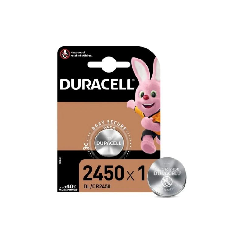 Pilha de Botão Duracell CR2450 3V