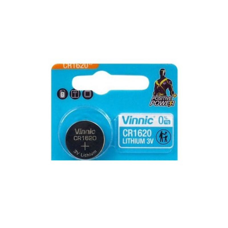 Pilha Lithium 3V CR1620 - VINNIC
