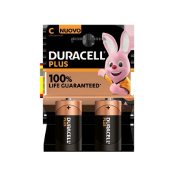 Pilha Alcalina Duracell C Blister com 2 unidades