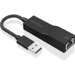 Adaptador de Rede Gigabit RJ45 p/ USB-C 11cm Preto - Aisens