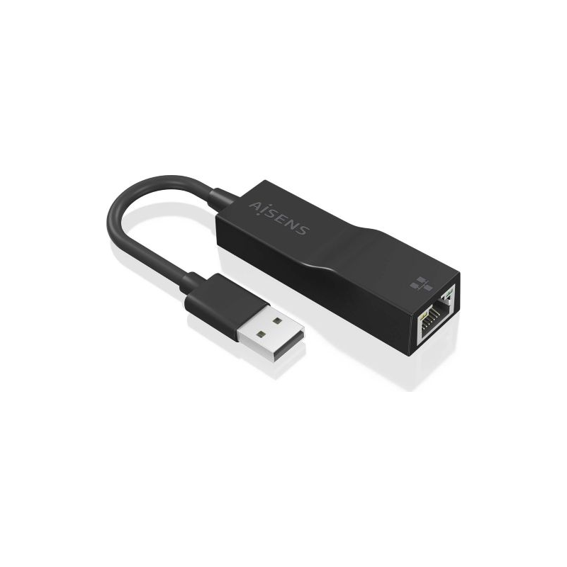 Adaptador de Rede Gigabit RJ45 p/ USB-C 11cm Preto - Aisens