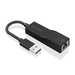Adaptador de Rede Gigabit RJ45 p/ USB-A Macho Preto - Aisens