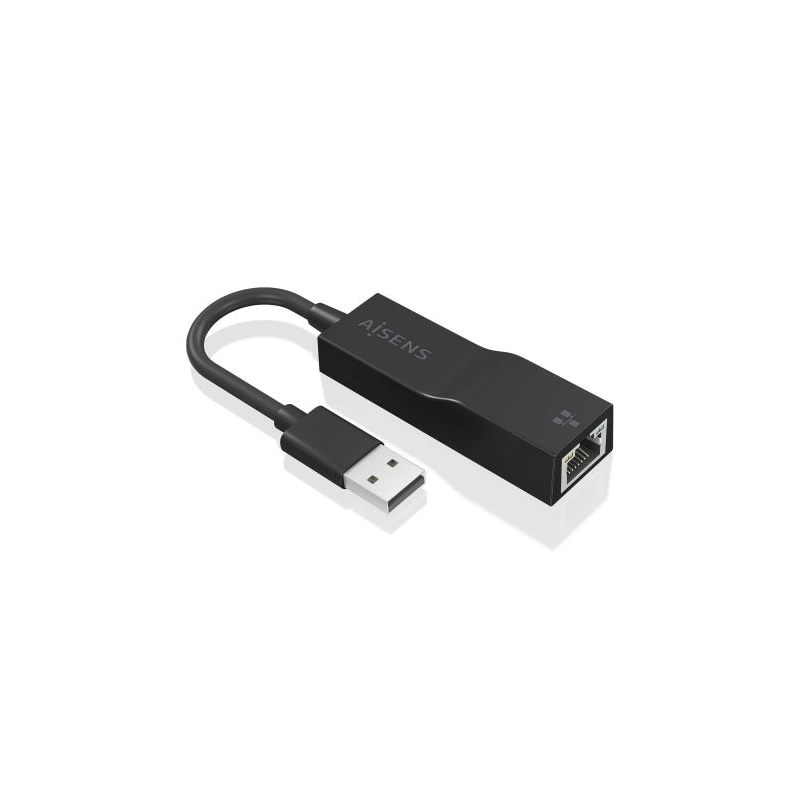 Adaptador de Rede Gigabit RJ45 p/ USB-A Macho Preto - Aisens