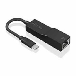 Adaptador de Rede Gigabit RJ45 p/ USB-C 11cm Preto - Aisens