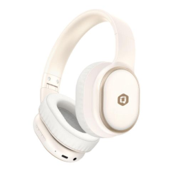 Auriculares sem fio Qcharx Pulse Bluetooth 5.3 bege