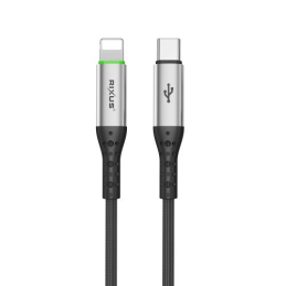 Cabo Rixus RXUC22L com desconexão automática USB-C para Lightning, cor preta