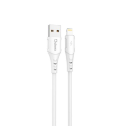 Qcharx Lisbon Cabo USB a Lightning 3A (1 m) PVC branco