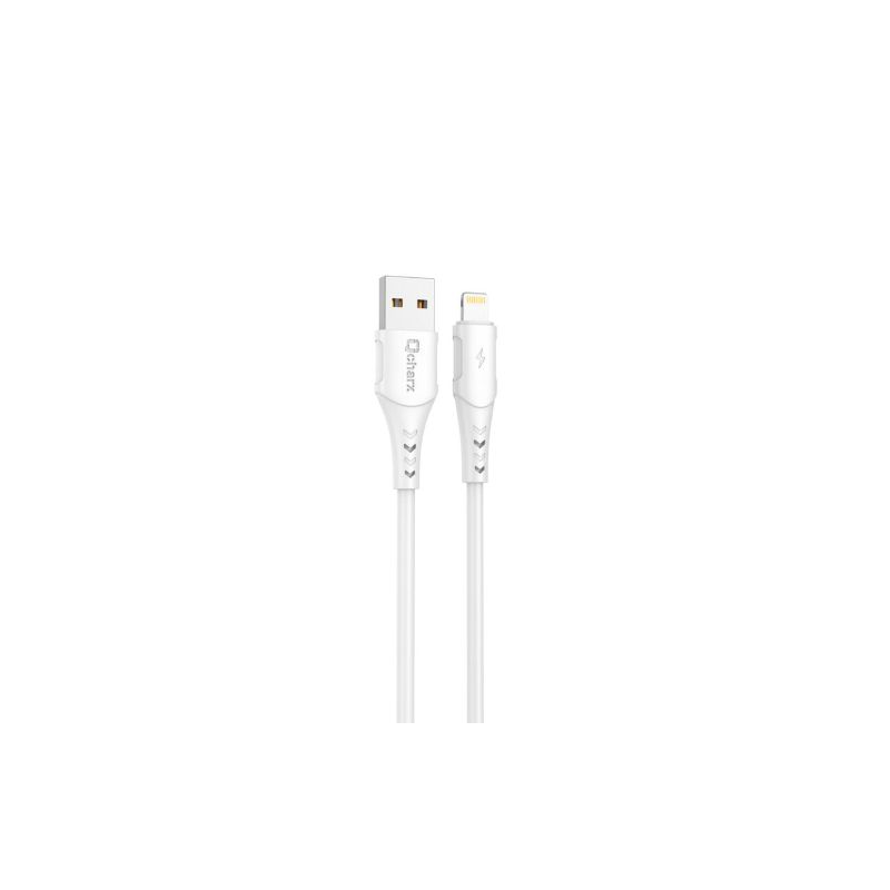 Qcharx Lisbon Cabo USB a Lightning 3A (1 m) PVC branco
