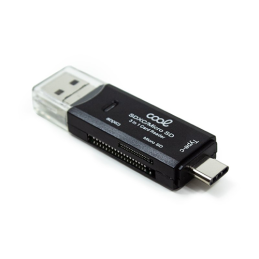 Leitor Cartões de Memoria Universal COOL 3 em 1 (Tipo-C / Micro-USB / USB)