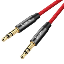 Cabo Audio Jack 3.5mm Baseus Yiven M30 0.5m Vermelho