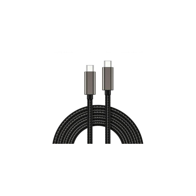 T-Phox 842 Cabo Tipo C a Tipo C 100W 5A 20V (1M) (com Protocolo Thunderbolt) preto
