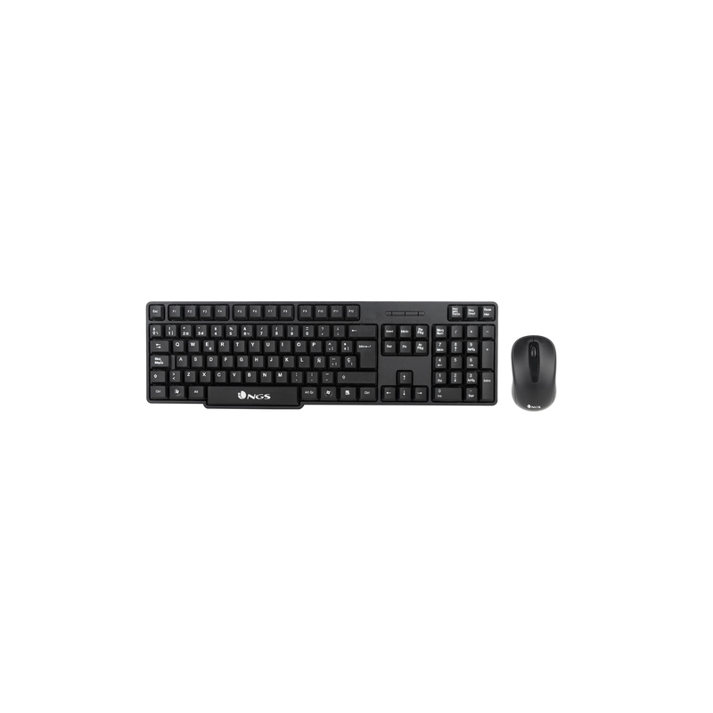 Pack Teclado PT + Rato Ótico 1200DPI Euphoria Kit (Preto) - NGS