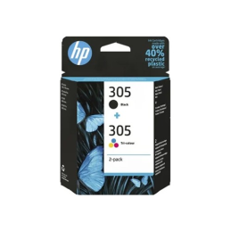Pack Tinteiros HP 305 Preto/Cor 6ZD17A
