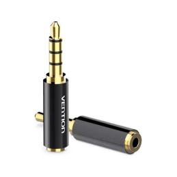Adaptador Vention  Jack 3.5 Macho - Jack 2.5 Fêmea - Preto