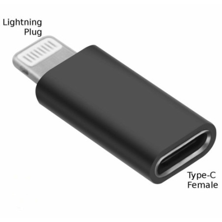 Adaptador TYPE-C Fêmea para Lightning